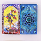 Cartes de tarot mandala bleu et or avec guide