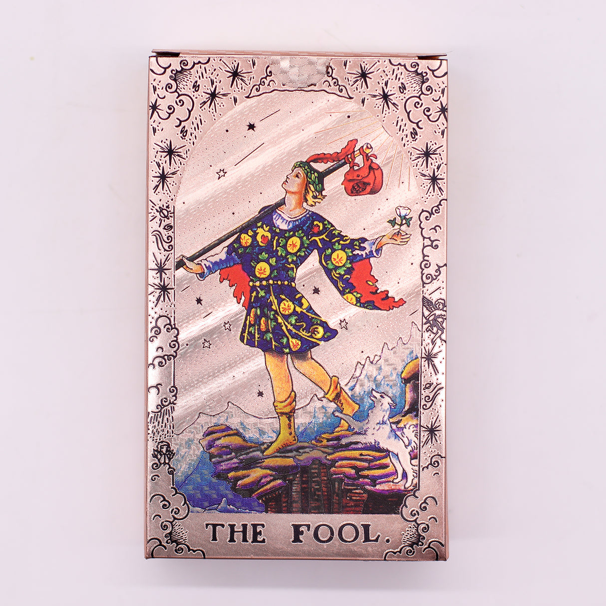 Jeu de tarot phases de lune or rose avec guide