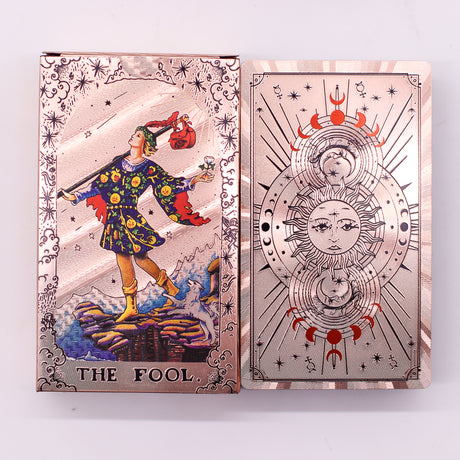 Rózsaarany Holdfázis tarot pakli útmutató könyvvel