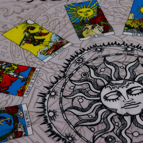 Pânză pentru altar tarot, covoraș de citire Copacul Vieții