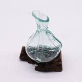 Molten Glass on Root Wood Vase 24cm
