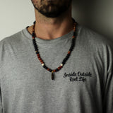 Lava Stone Mala Necklace for Protection