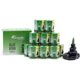 Cones de Incenso Backflow Aloe Vera, Pack de 10