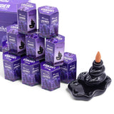Cones de Incenso Backflow Lavanda, Pack de 10 Aromatika