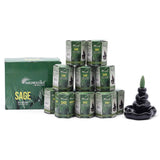 Cones de Incenso Backflow – Masala de Sálvia 10 Unidades