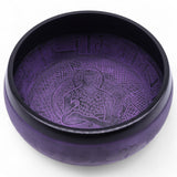 Extra Loud Purple Mushroom Meditation Singing Bowl 23cm