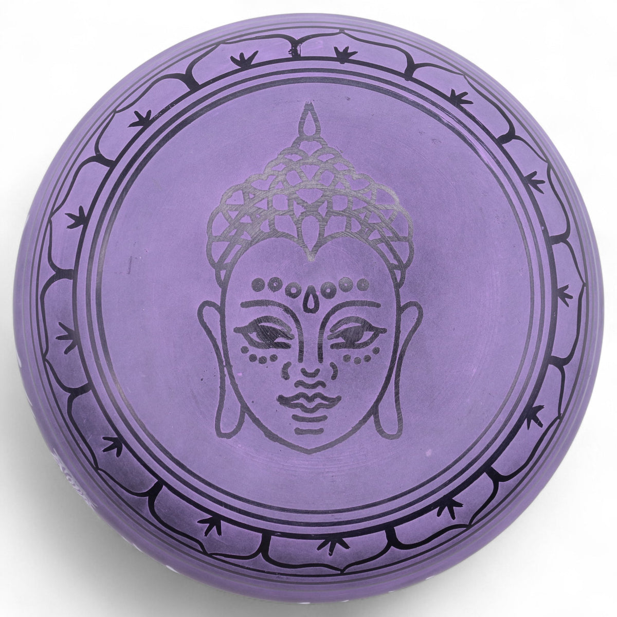Extra Loud Purple Mushroom Meditation Singing Bowl 23cm