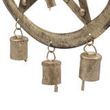 Indian Metal Star Cowbell Wind Chime 25x49cm