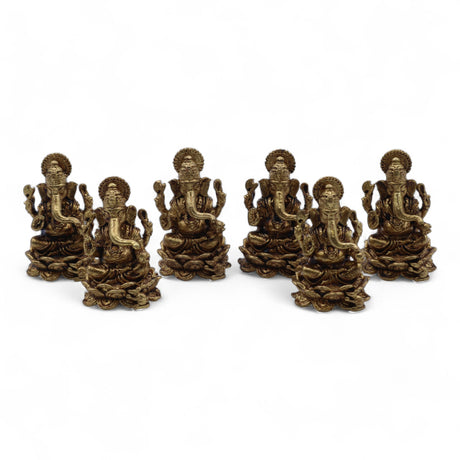 Kleine Messing-Ganesha-Idol-Statue, 37 mm, 22 g