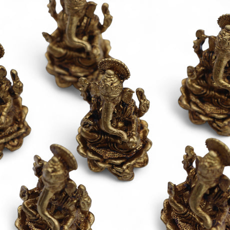 Kleine Messing-Ganesha-Idol-Statue, 37 mm, 22 g