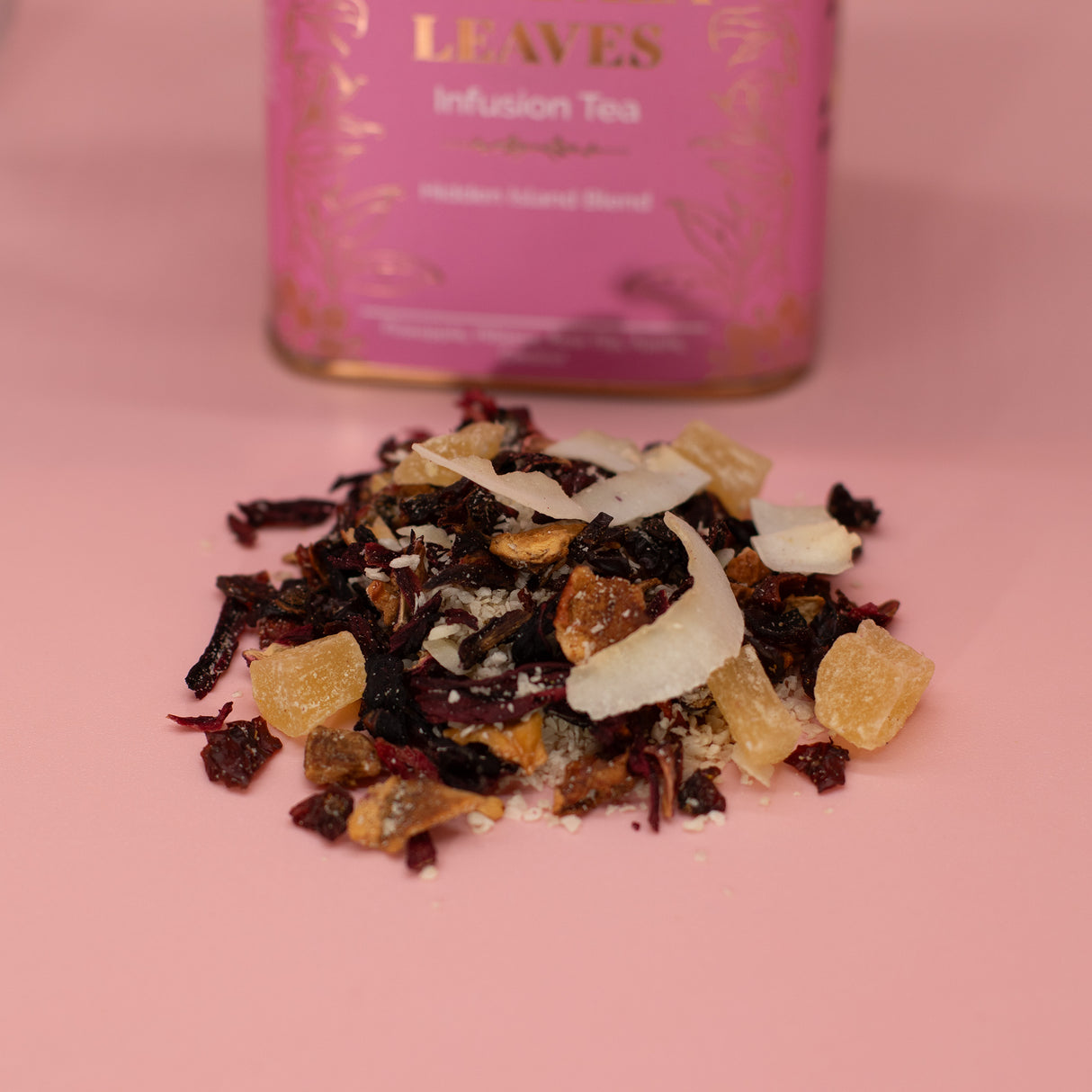 Ananas kokos hibiskus biljni čaj bez kofeina, 50 g