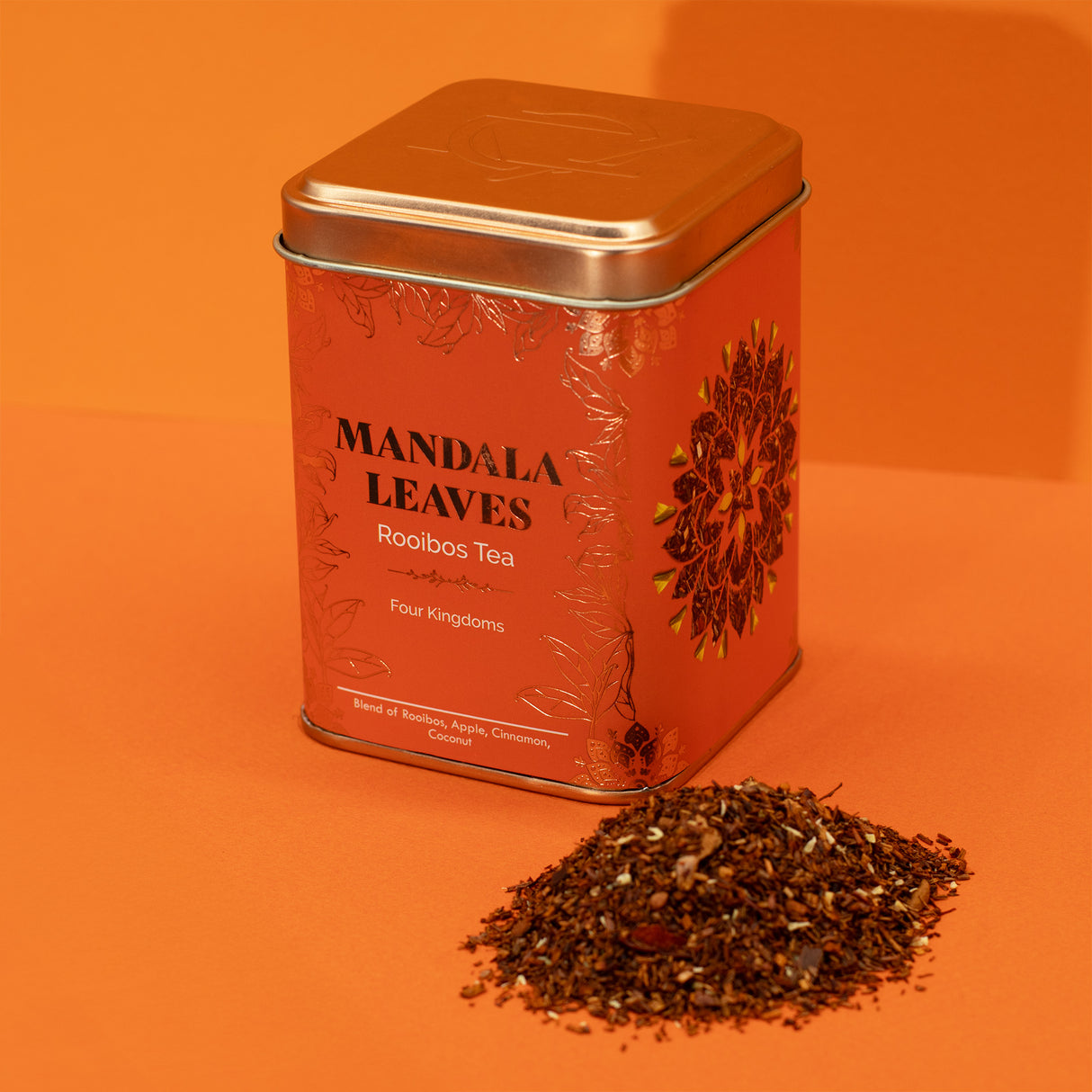 Four Kingdoms rooibos cimet kokos biljni čaj bez kofeina, 50 g