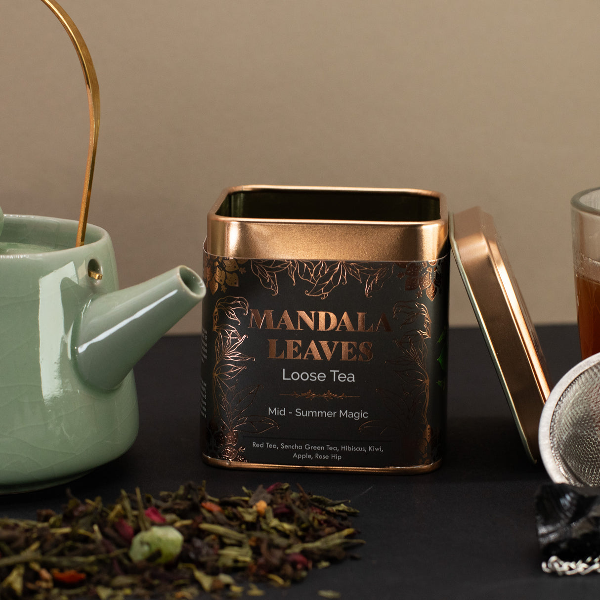 Mid-Summer Magic Pu-erh Sencha hibiskus čaj u listićima