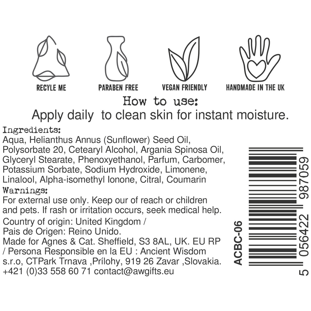 Crema Idratante Mani e Corpo 300ml Provenza
