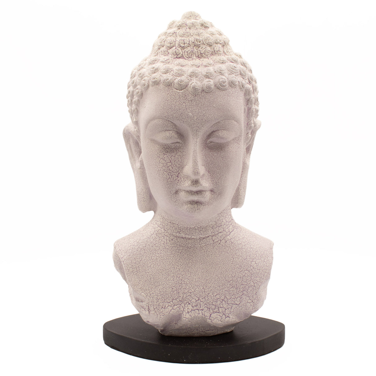 Lampa Buddha Busta Levandulový Prasklý Efekt – Oválný Stojan