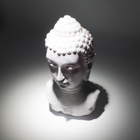 Buddha-päälamppu laventelinvärisellä halkeilulla – soikea jalusta