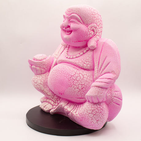 Nauraava Buddha -lamppu lohikäärmehedelmä - pyöreä jalusta