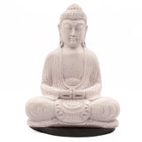 Meditace Buddha lampa Levandulový prasklý efekt – oválný stojan