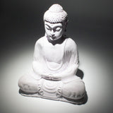 Meditace Buddha lampa Levandulový prasklý efekt – oválný stojan