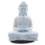 Lâmpada Buda de Meditação Azul Céu - Base Oval