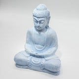 Lâmpada Buda de Meditação Azul Céu - Base Oval