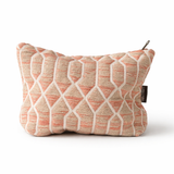 Nomad Sari Indische Jacquard-Kosmetiktasche – Rosengitter