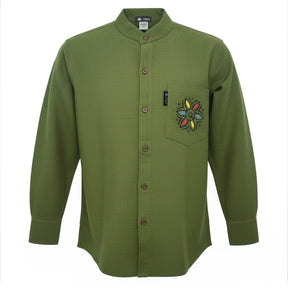 Nomad Sari Kathmandu Shirt - Forest Green - XL