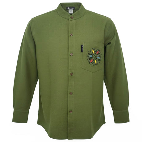 Nomad Sari Kathmandu Gömlek - Orman Yeşili - XXL