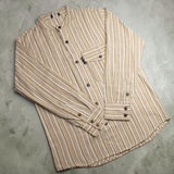 Nomad Sari Grandad-Hemd – Braun Beige – XL