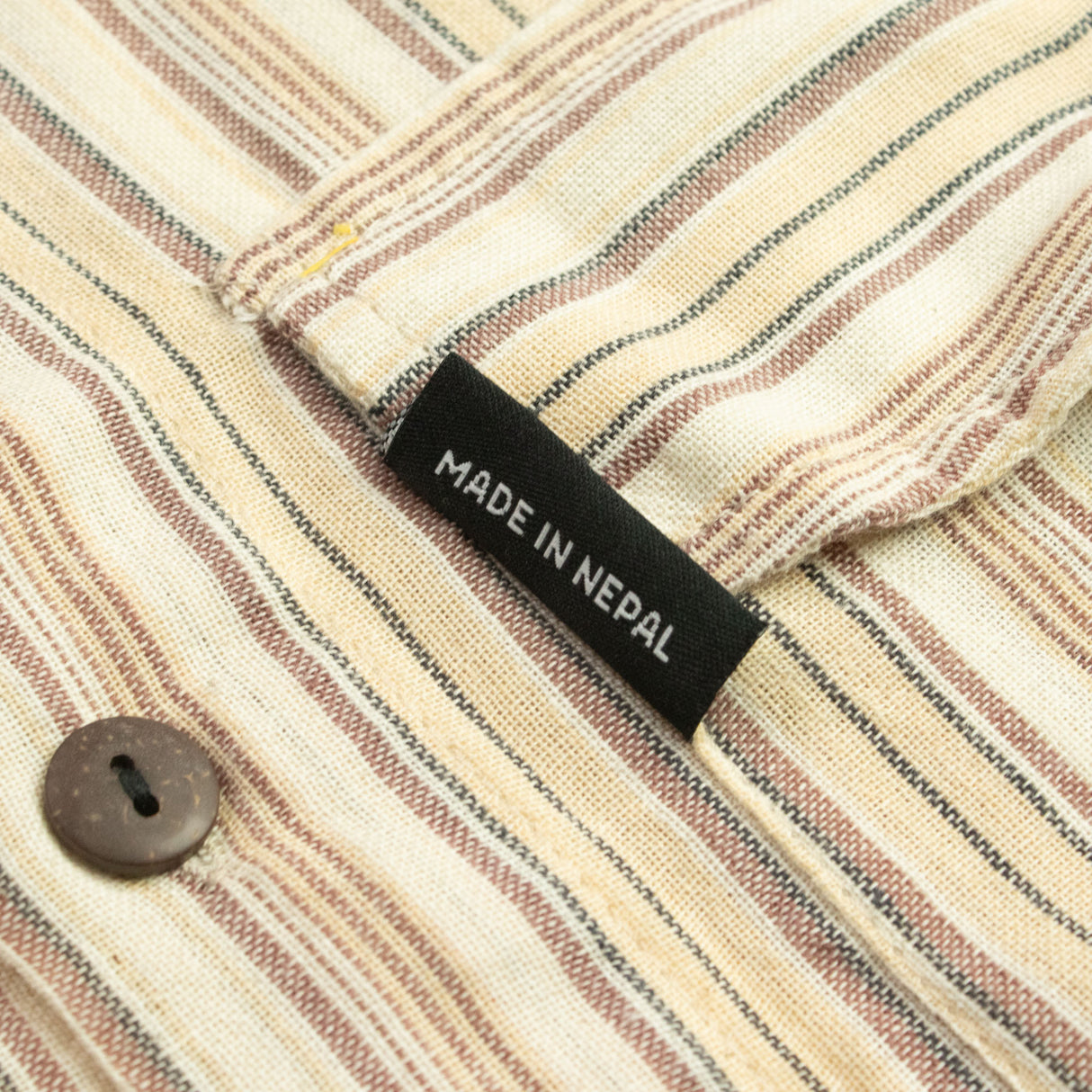 Nomad Sari Grandad-Hemd – Braun Beige – XL