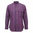 Nomad Sari Grandad Shirt - Black Purple - XL