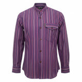 Nomad Sari Grandad Shirt - Black Purple - XL