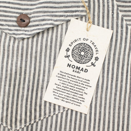 Camisa Grandad Nomad Sari - Piedra Gris - Mediana