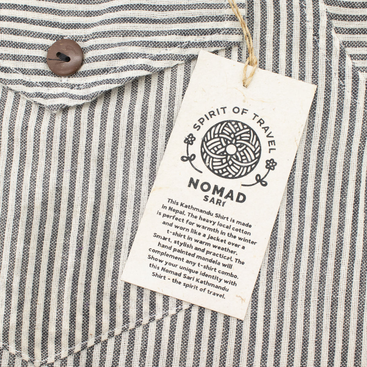 Camicia Nomad Sari Grandad - Pietra Grigia - Large