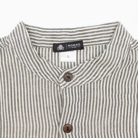 Camisa Grandad Nomad Sari - Piedra Gris - Mediana