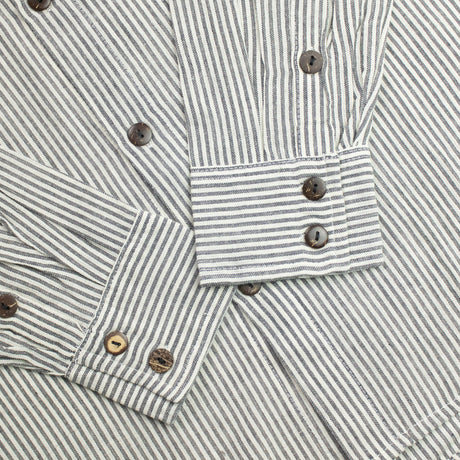 Camisa Grandad Nomad Sari - Piedra Gris - Mediana