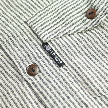 Camisa Grandad Nomad Sari - Piedra Gris - Grande