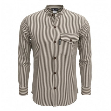 Camisa Grandad Nomad Sari - Piedra Gris - XL