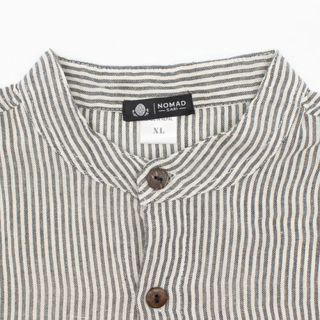 Camisa Grandad Nomad Sari - Piedra Gris - XL