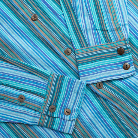 Camisa Nomad Sari Grandad - Turquesa - XL