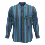 Nomad Sari Grandad Shirt - Turquoise - XL