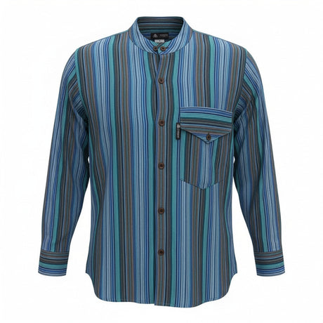 Camisa Nomad Sari Grandad - Turquesa - XL