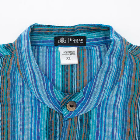Camisa Nomad Sari Grandad - Turquesa - XL
