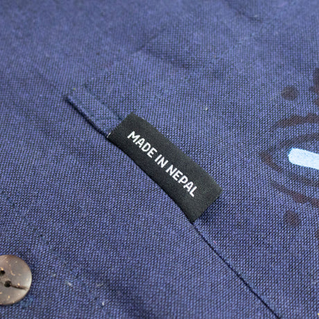 Camisa Nomad Sari Kathmandu - Índigo - Grande