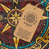 Nomad Sari tričko z stonewashed bavlny – Kompas života – Antracitová – Velikost L