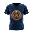 Nomad Sari Stonewashed Cotton T-Shirt - Stay Wild Moon Child - Blue - Small