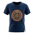 Nomad Sari Stonewashed Cotton T-Shirt - Stay Wild Moon Child - Blue - Large