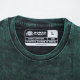 Nomad Sari tričko z stonewashed bavlny – Strom života – zelené – velké