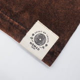 Nomad Sari stonewashed pamut póló – Nap és Zodiákus – Barna – L-es