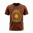 Nomad Sari stonewashed pamut póló – Nap és Zodiákus – Barna – Kicsi